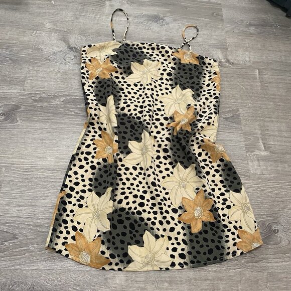 Amuse Society Small Midi Slip Dress Floral - Picture 1 of 6